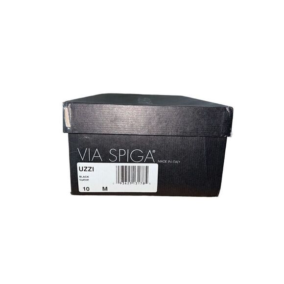 Via Spiga Uzzi Black Suede Peep Toe Slingback Womens Size 10 NEW - Picture 10 of 10